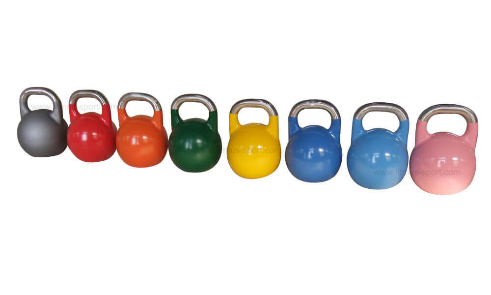 PRO-Grade-Competition-Kettlebell-with-a-stainless-steel-handle-colorful